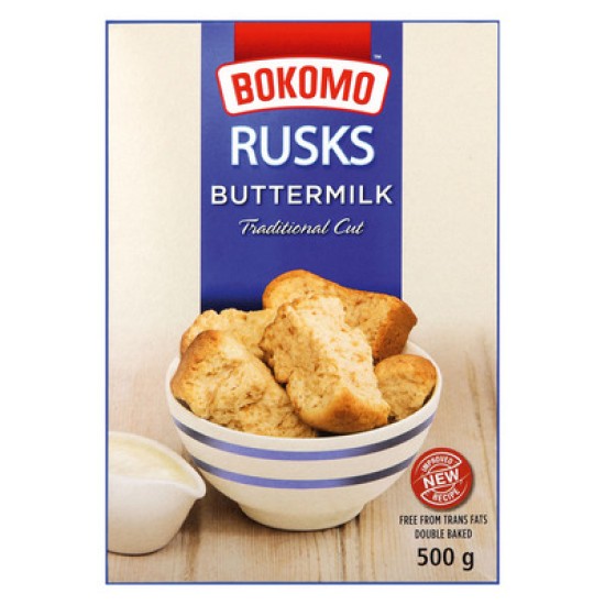 BOKOMO RUSKS BUTTERMILK 500GR