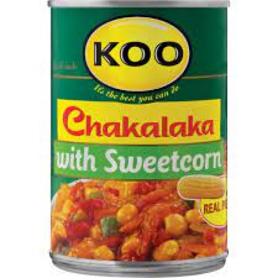 KOO CHAKALAKA WTH SWEETCORN 410GR