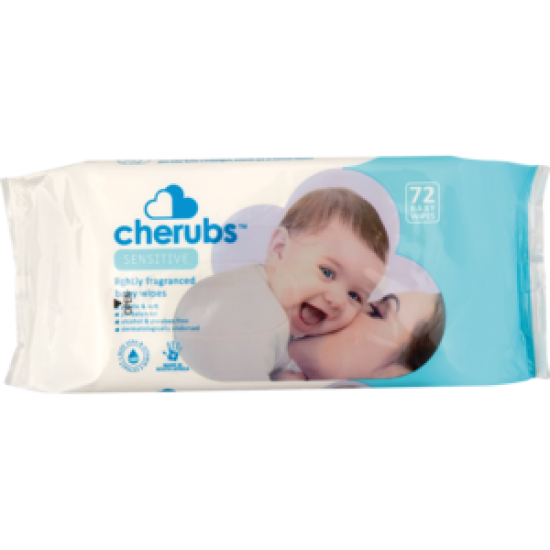 CHERUBS BABY SENSITIVE WIPES 72EA