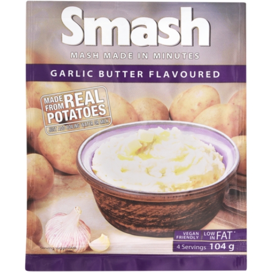 SMASH INST MASH POTATO GAR/BUTTER 104GR