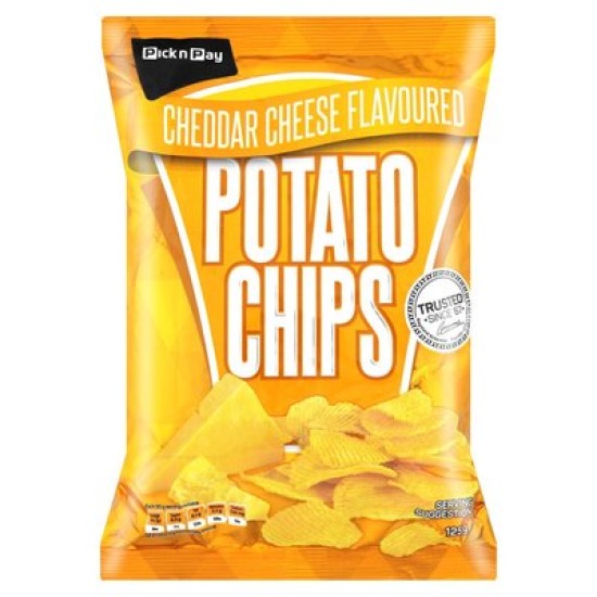 PNP CHEDDAR CHEESE CHIPS 125GR