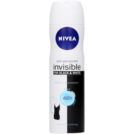 NIVEA BLACK&WHITE DEOD PURE FEMALE 150ML