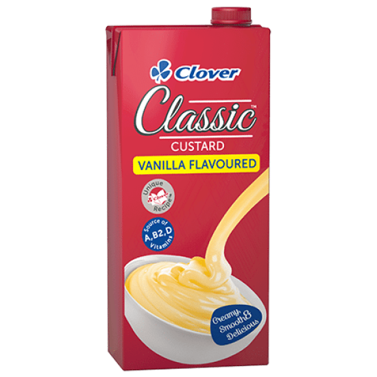 CLOVER CUSTARD VANILLA 1L